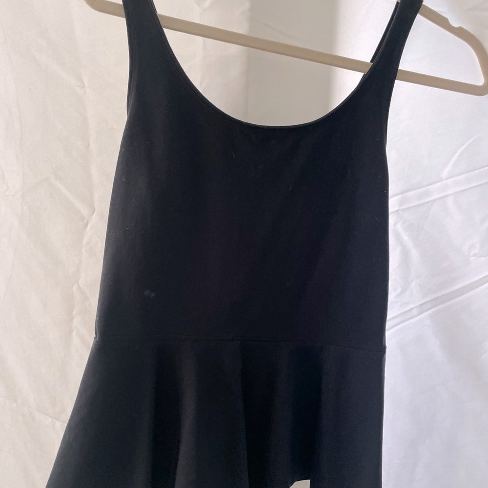 Express NWOT Peplum Black tank top